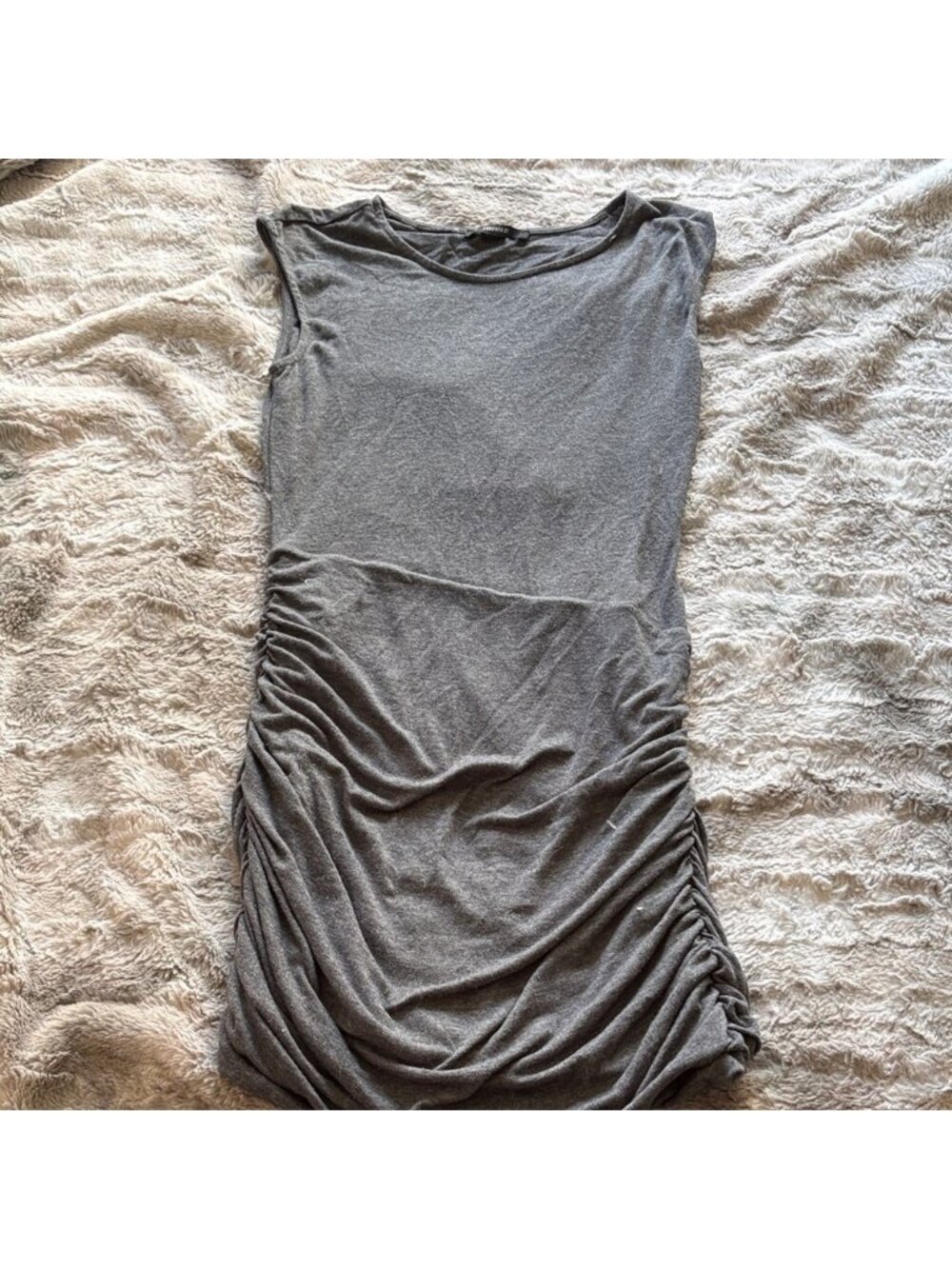 Forever 21 Gray Strapless Dress